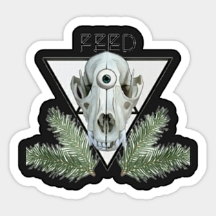 Feed skull Sticker